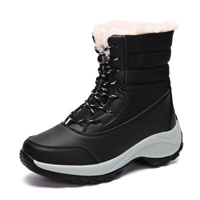 China Fashion Trend High Top Mountaineering Boots Feminine Women Sports Sneakers Winter Warm Snow Boots for sale