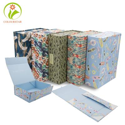 China Luxury Recyclable Custom Paper Cardboard Rigid or Collapsible Magnetic Closure Gift Magnet Folding Shopping Boxes for sale