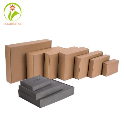 China Recyclable Cheap Brown Kraft Paper Box Pizza Packaging Box Gift Box for sale