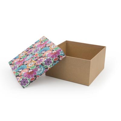 China 2021 Handmade Pretty Design Custom Size Pattern Paper Packaging Gift Box With Lid for sale