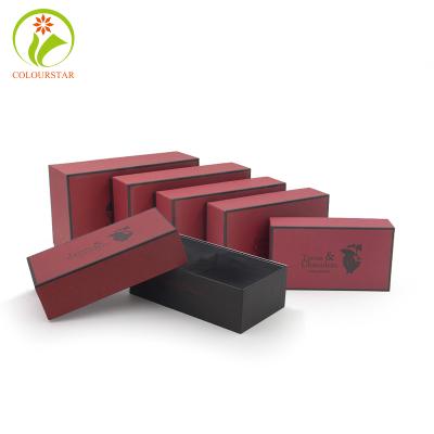 China 2021 New Recyclable Design Art Paper Cosmetic Box And Lid Recyclable Custom Printed On Top With Embossing Lid And Base Box for sale