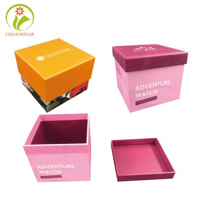 China Beautiful Design Logo Square Printed Paper Box Homemade Packaging Recyclable Cardboard Custom Paper Gift Box for sale