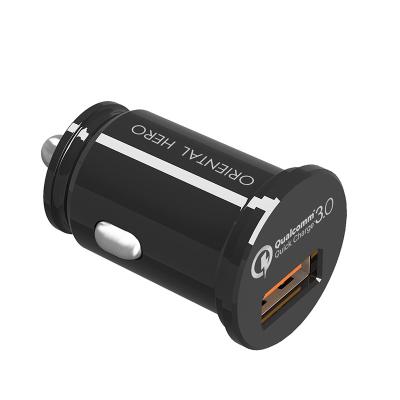 China Mini Mobile Phone QC3.0 Car Charger for sale