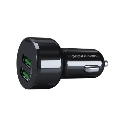 China Dual USB-A Mobile Phone Factory Price 24W Port Car Charger for sale