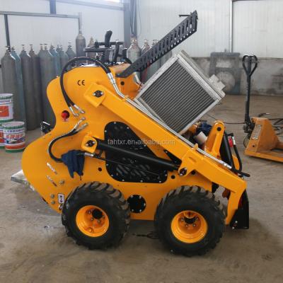 China Garment shops Shandong mini skid steer loader, compact skid steer loader with B&S/Kohler gasoline diesel engine for sale