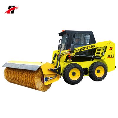 China hydraulic angle snow sweeper attachment for 0.45m3 skid steer loader road sweeper for sale