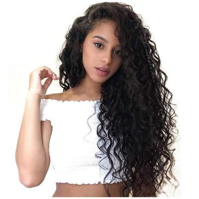 China Real Water Wave Wigs For Women Color Wet And Wavy Bundles With T-part Frontal Lace Front Wig With Baby Hair for sale