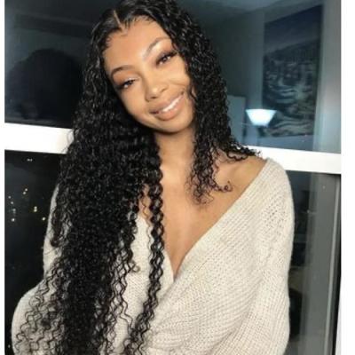 China Real 13*4 Factorypre pluck unprocessed raw natural loose wave wig human hair lace front wigs hd transparent lace wig for sale