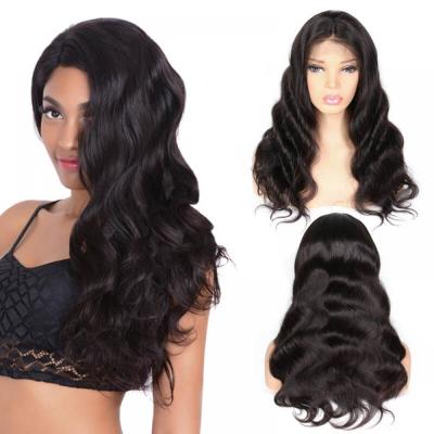 China LUOSI Real Virgin Human Hair Wig Lace Closure Wigs Double Sided Brazilian Deep Wave 100% Virgin Hair Wig For Black Women for sale