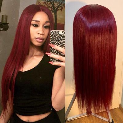 China Real LUOSI Hd Virgin Hair Brazilian Straight Human Hair Lace Front Wig Brazilian Hair Wigs For Black Women, Front Lace Wig for sale