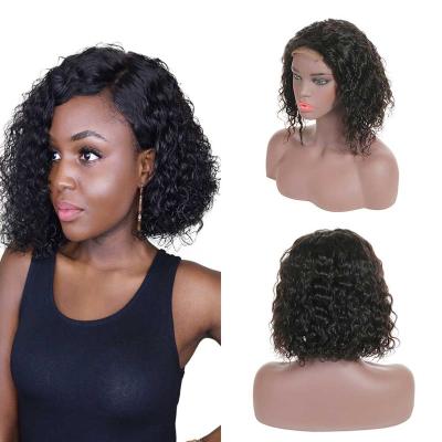 China Wholesale Raw Indian Real Virgin Hair Curly Lace Front Wig, Full Swiss Lace Front Closure Human Hair Lace Front Wig for sale