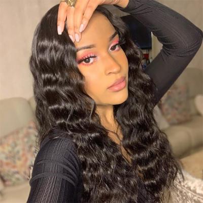 China Indian Raw Unprocessed Real Remy Lace Frontal Wig Wholesale, Virgin Cuticle Aligned Peruvian Hair Front Lace Front Wigs for sale