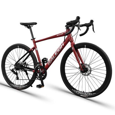 China Promotion steel cycle 700C 14 speed aluminum bicycle frame groupset racing bikes bicicleta de ruta fixed speed disc road aerial bike for sale