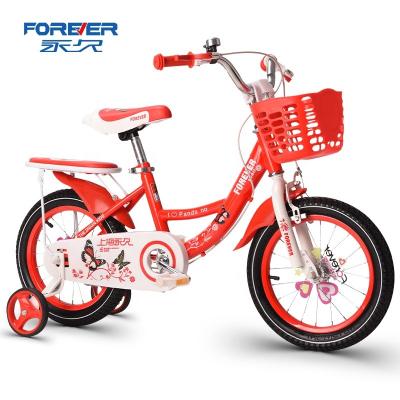 China Steel FOREVER Newly Designed 16 Inch Single Speed ​​High Carbon Steel Frame Kids Bike For Kids 4-8 Years Old for sale