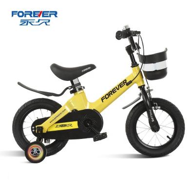 China Factory Discount Price Steel FOREVER 16 Inch Single Speed ​​Magnesium Alloy Frame Kids Bike For Kids For 5-8 Years for sale