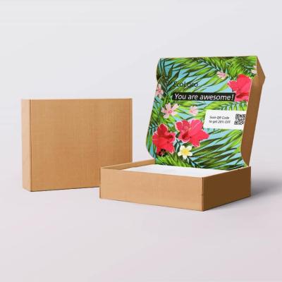 China Wholesale Custom Printed Paper Postal Delivery Recyclable Tuck End Box Packaging Folding Mailing Corrugated Boxes Ad Shipping for sale