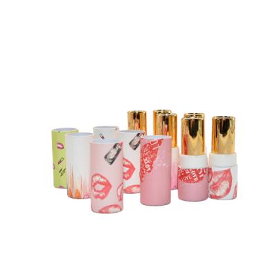 China Cosmetic Colorful Tubes Packaging Small Cosmetic Lip Gloss Container Gift Box Cardboard Lipstick Paper Tube for sale