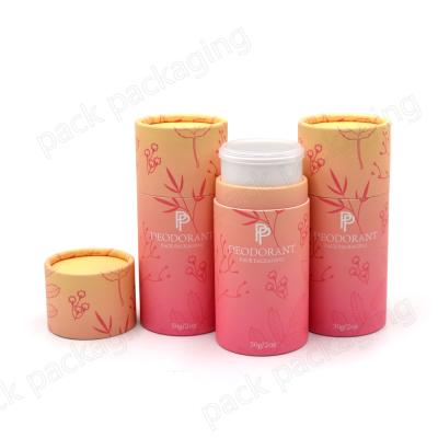 China Eco Friendly Recyclable Food Grade PP Material Plastic Twist Up Paper Tube For Cosmetic Air Freshener Lip Balm Containers for sale