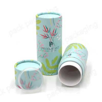 China Recyclable Refillable Fashion Tube PP Paper Lip Balm Deodorant Stick Fresh Plastic Round Containers for sale