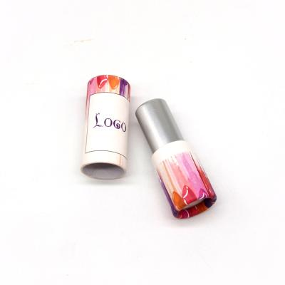 China Logo Customized Round Cardboard Empty Lipstick Paper Tube Recyclable for sale