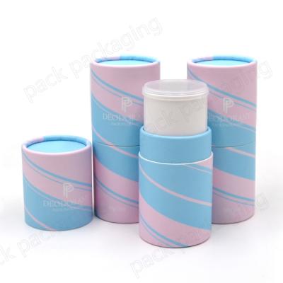 China New Recyclable Package Eco Recycled Cardboard Air Freshener Lip Balm Custom Paper Packaging Roll On Twist Up Tube Containers for sale