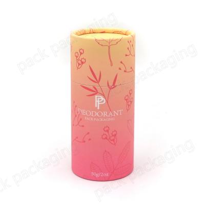 China Recyclable High Quality Custom Printing Plastic Cardboard PP Roll On Tube For Deodorant/Lip Balm Sunscreen Makeup Packaging for sale