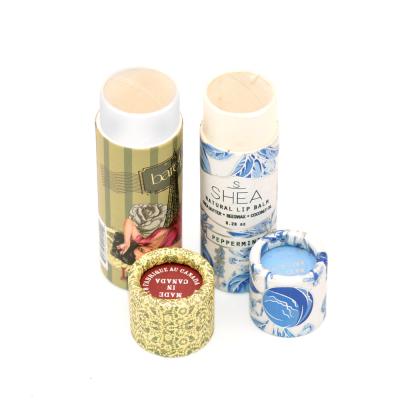 China Recyclable Biodegradable Air Freshener Cardboard Container Lift Up Tube Paper Packaging 1oz for sale