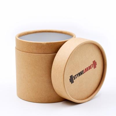 China Customized private printed round packaging recyclable printing paper tube for food packaging gift box for sale