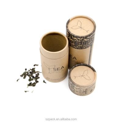 China Recyclable Custom Design Cardboard Kraft Round Cosmetic Paper Tube for sale