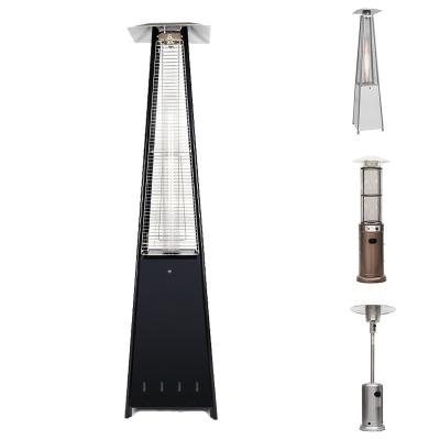 China Outdoor Outdoor Standard Glass Tube Heater Patio Flame Gas Pyramid Heater Outdoor Gas Pyramid Heater for sale