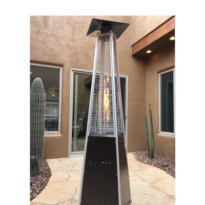 China Outdoor Decorative Quartz Tube Natural Gas Pyramid Patio Heater for sale