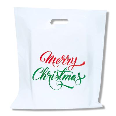 China Biodegradable Die Cut Bag BIODEGRADABLE Logo Custom Shopping Plastic Clothing Bag Packaging for sale