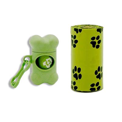 China BIODEGRADABLE Manufacture Custom Printed Non Starch Fully Biodegradable Dog Poop Bags High Quality Wholesale for sale