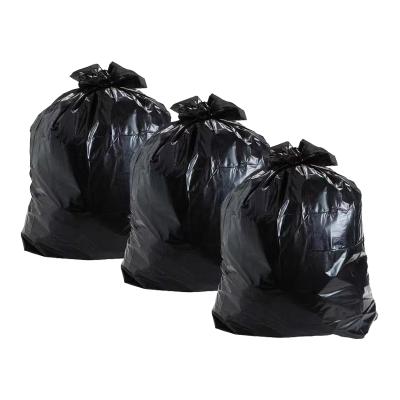 China Factory Price Plastic Garbage Bags Recyclable High Quality Black Industrial Heavy Duty Big Trash for sale