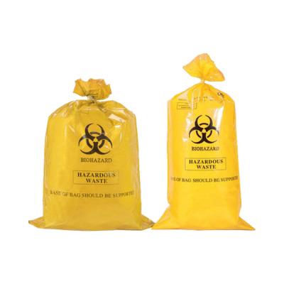 China 100% Biodegradable Personalized Medical Yellow Hospital Waste Bags Biohazard Waste Bags for sale