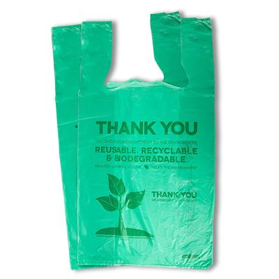 China BIODEGRADABLE Biodegradable Eco Bag Shopping Bag T-Shirt Bags for sale