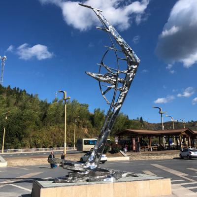 China Modern China Art Sculpture Stainless Steel Sculpture Outdoor Garden Sculpture for sale