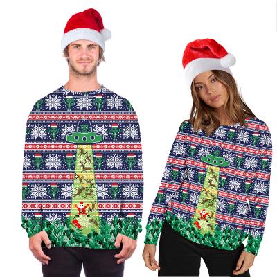 China Thick Knitted Funny Sweaters Matching Breathable Family Christmas Sweaters Men Women Pullover For Xmas for sale