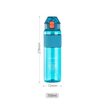 China Drinking Sports Direct Stocked Insulated PC Plastic Reusable Water Bottles With Straw 750ml for sale