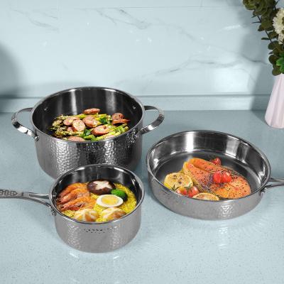 China Sustainable Powerful Supplier in China Affordable Cookware Sets Cookware Stainless Steel Cookware Set for sale