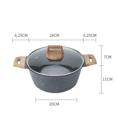 China Stone Ceramic Cookware Made In Stock Pots China Sustainable Maifan And Stick Soup Factory Non for sale