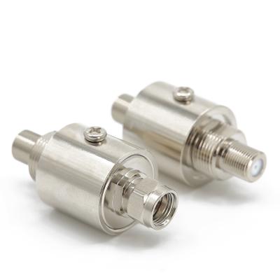 China 0-3GHz F Type Female To Female Jack To Jack Surge Arrester 10KA Or 20KA Surge Arrester RF Surge Arrester for sale