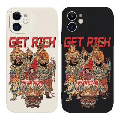 China Shockproof Mobile phone protective case  the god of managing money  makes oneself richer for sale