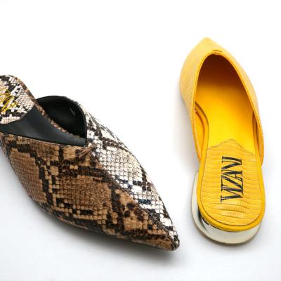 China Outdoor fashion women's toe heel lady sandals fashion snake skin/fabric/Pu fashion temperament sandals high-heeled bright gold low for sale