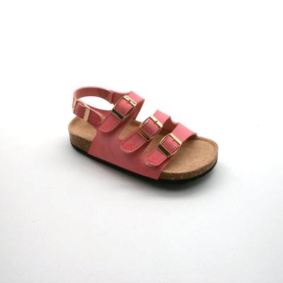 China Flat High Quality Hook And Loop Fasteners Buckles Shoes Cheap Kids Flat Sandals for sale