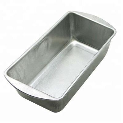 China Durable Long Edge Rectangle Bread Loaf Pan Non-Stick Aluminum Baking Pan for sale