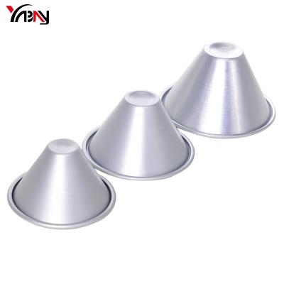 China Sustainable Cone Shaped Aluminum Wedding Doll Dressing Cake Molds for sale