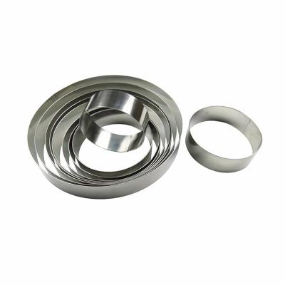 China Sustainable Round Stainless Steel Cake Mold Chocolate Mold Mousse Ring for sale