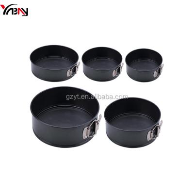 China High Quality Set of 5 Pcs Viable Non-Stick Aluminum In Round Shape Cake Pan for sale