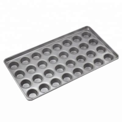 China Sustainable high quality mini muffin design large cake mold baking tray for sale